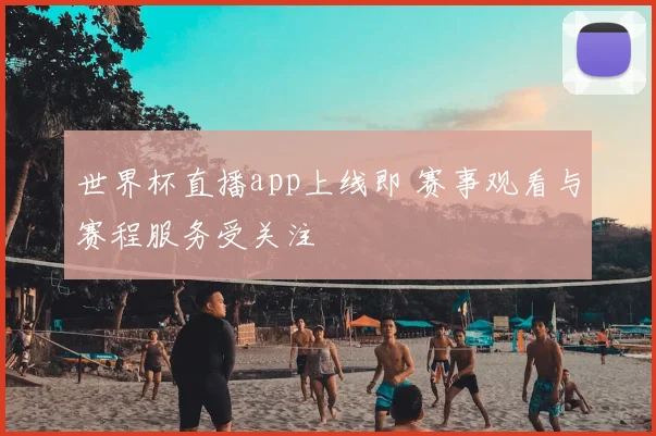 世界杯直播app上线即 赛事观看与赛程服务受关注